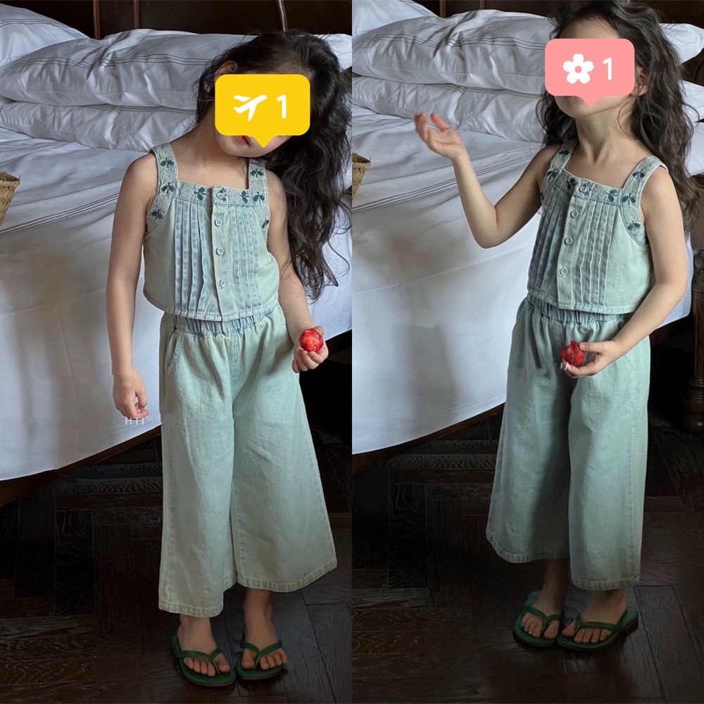 Soft denim set